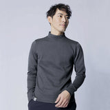 Men's BBCO BBCO BACK PRINT LONG SLEEVE<br>MOCK NECK｜Charcoal gray<br>（A0-1551-11）