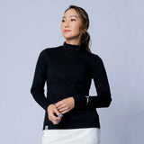 WOMEN’S  BBCO BACK PRINT LONG SLEEVE(MOCK NECK)｜Black（A0-1530-11）