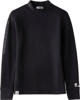 WOMEN’S  BBCO BACK PRINT LONG SLEEVE(MOCK NECK)｜Black（A0-1530-11）