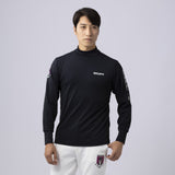 Men's PETS ROCK STRETCH MOCK NECK(LONG SLEEVE)｜BLACK（A0-1550-21）